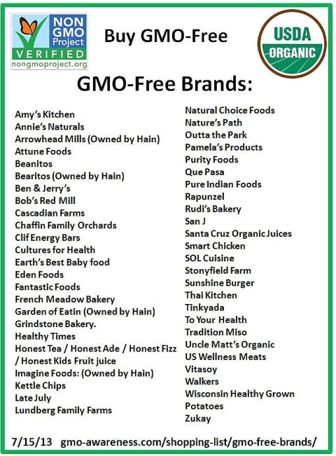 GMO free foods